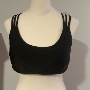 Xhilaration Black Triple Strap Bikini Top